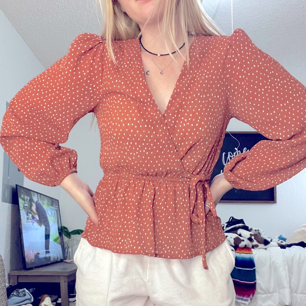 Orange Blouse